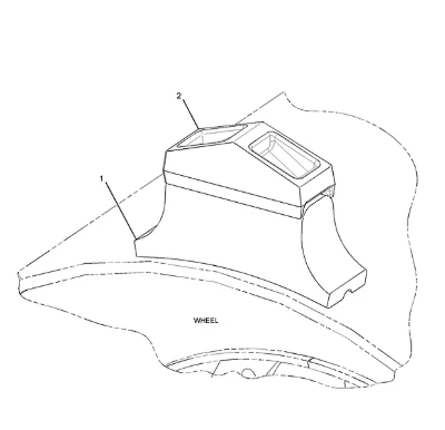 264-2076 2642076 Compactor Wheel Tip Assembly
